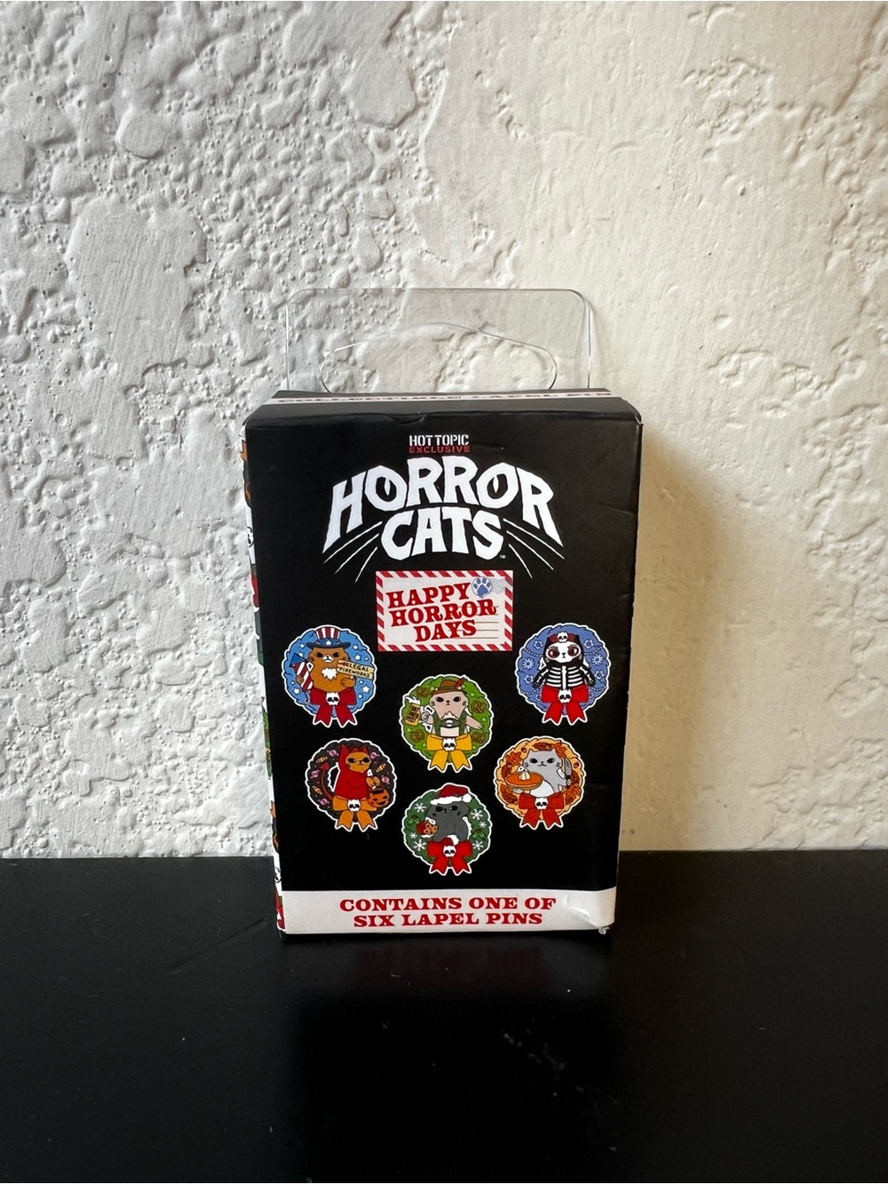 Bioworld Horror Cats Happy Horror Days Blind Box Enamel Pin - Unopened